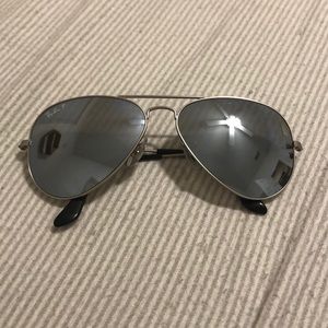 Ray Bans Aviator Silver Mirrored